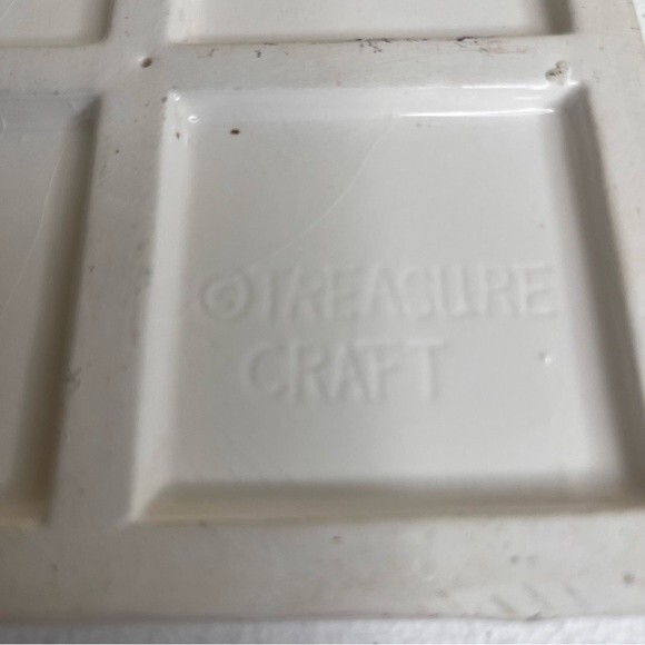 Vintage Treasure Craft Pink Green Floral Trivet Decor Wall Art Ceramic Tile - Picture 8 of 14